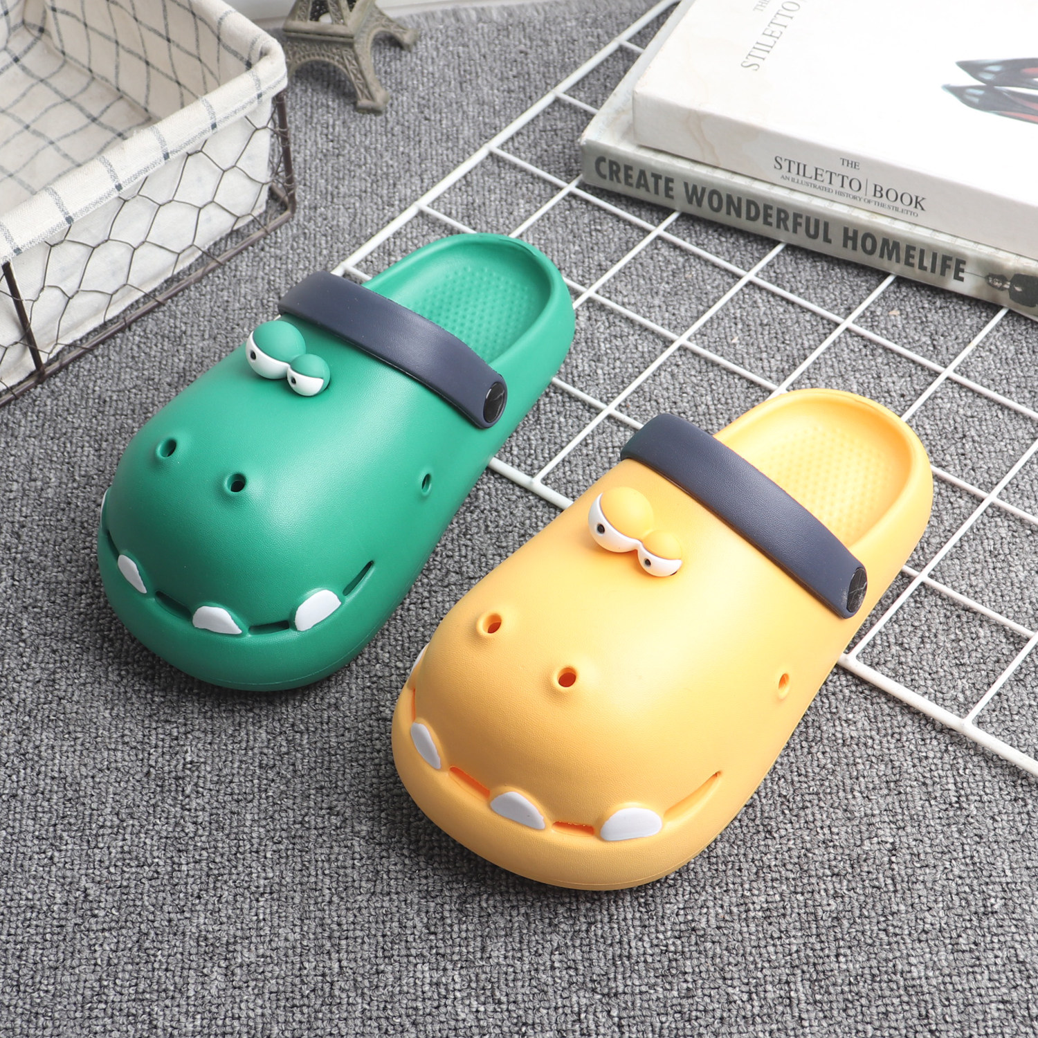 卡通搞怪河马儿童洞洞鞋女小孩可爱立体两穿凉鞋中童防滑耐磨男童,童鞋/婴儿鞋/亲子鞋,儿童凉拖鞋,淘宝优惠券,粉丝福利购,淘宝优惠卷