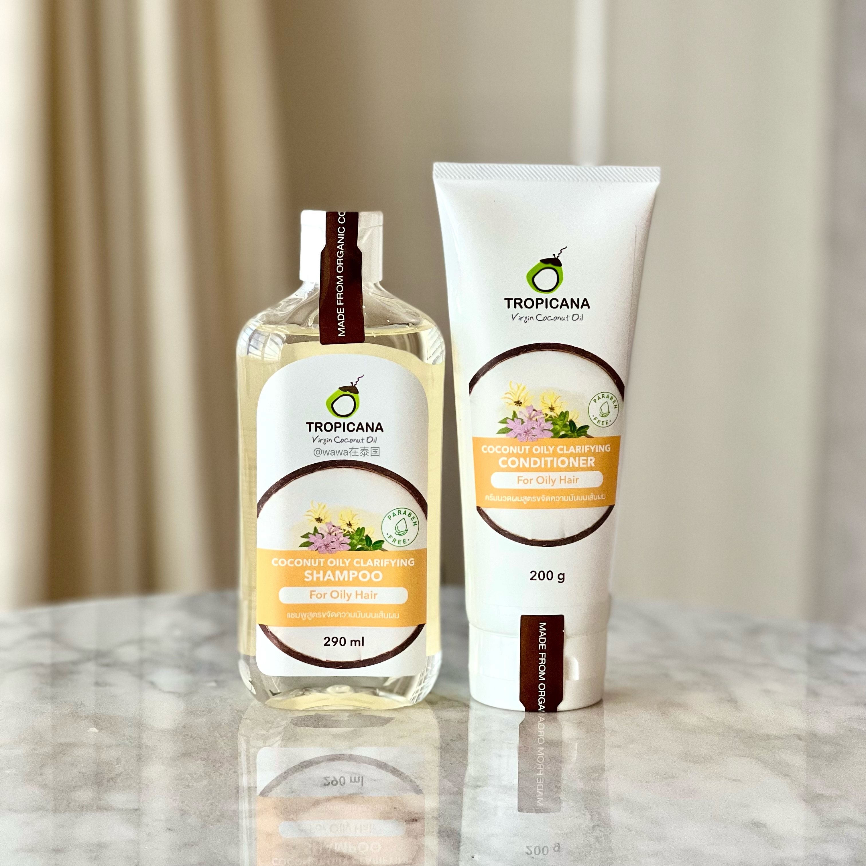 泰国tropicana椰子洗发水控油防脱生发孕妇去屑舒缓头皮改善毛躁