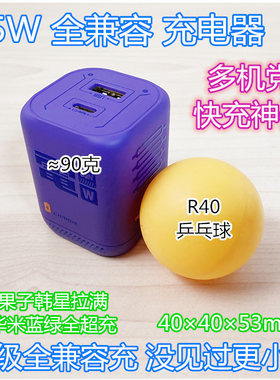 私协全兼容真功率氮化镓超充头