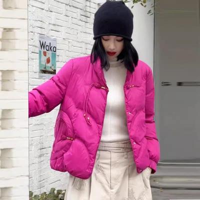 民族风妈妈羽绒服女加厚