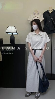 EMMA美式复古卫衣半裙套装女夏