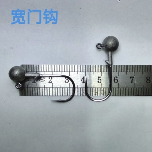 穗粤路亚 速动路亚宽门暴力铅头钩加强路亚钩盲曹海鲈海钓 4个装