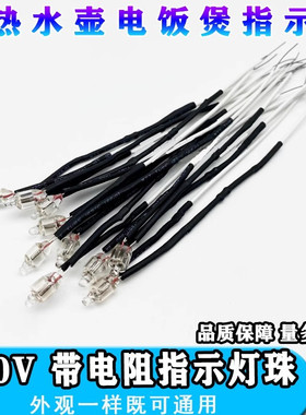 电饭锅电水壶电热开水桶电器灯电源氖灯指示灯泡直接接220V
