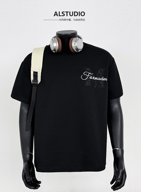 美式立体浮雕短袖T恤1408-DX088-P40