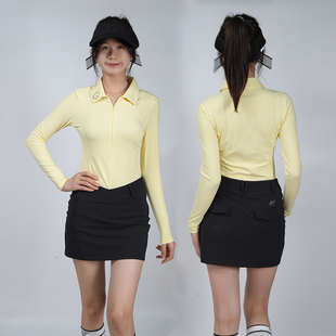 春秋季高尔夫女装网球服长袖裙子套装女衣服golf服装女上衣女韩版