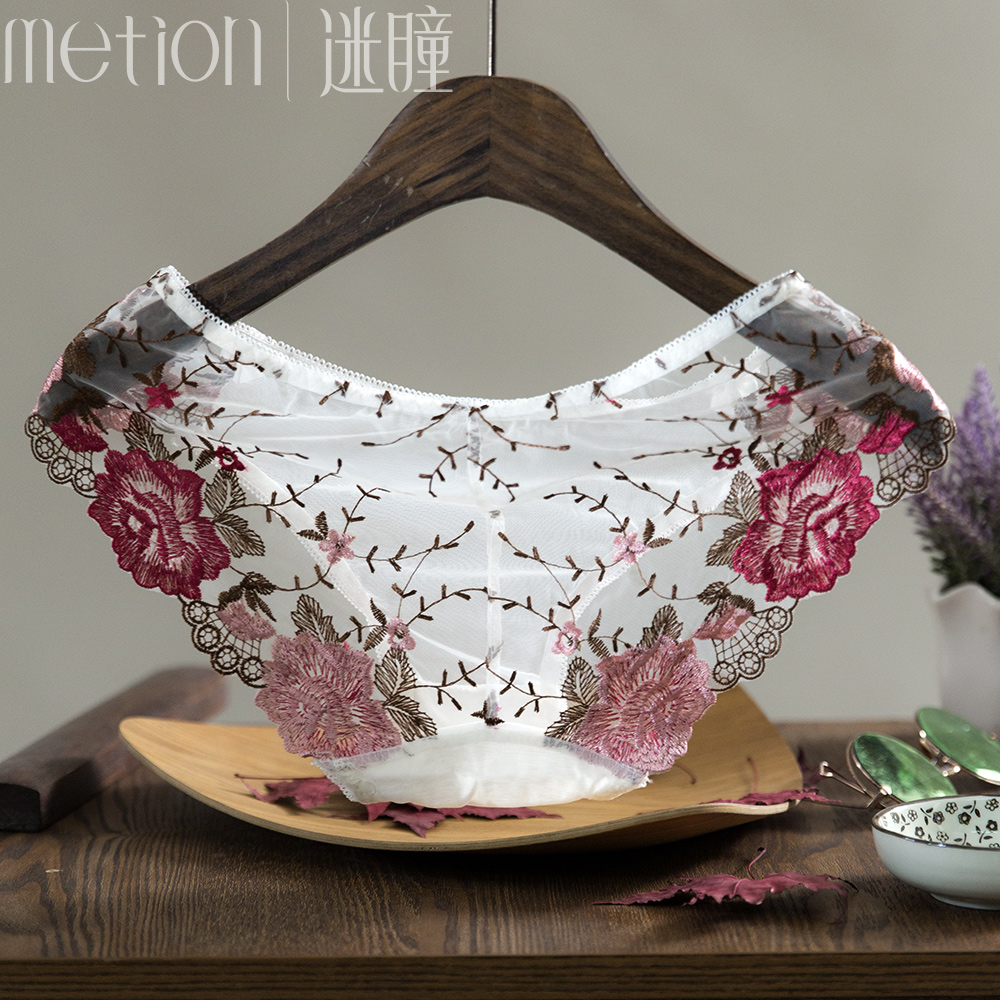 迷瞳古风内裤国风刺绣