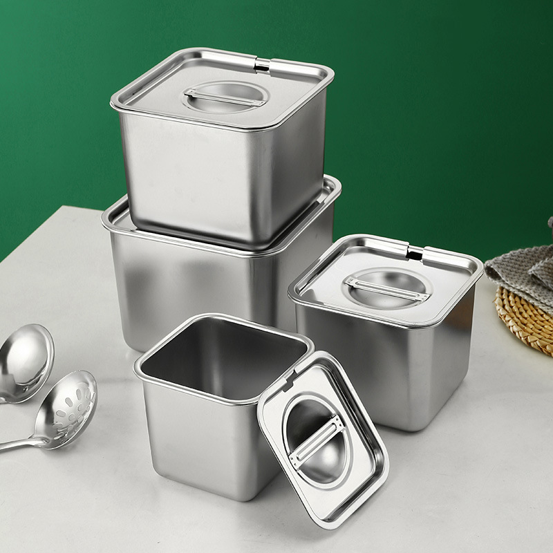 不锈钢调料盒商用料盆方盒调料盆