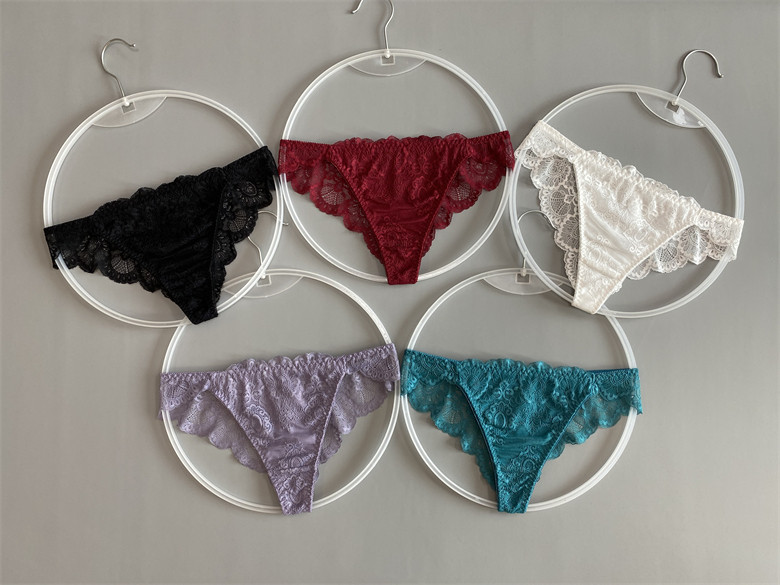 有码日单弹力柔美蕾丝女士内裤丁字裤