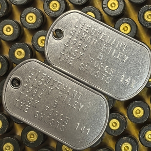 使命召唤身份牌COD凸凹版 RILEY狗牌信息识别项链GHOST狗牌 SIMON