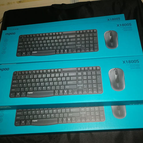 雷柏X1800S无线键盘鼠标套装防水时尚省电2.4G台式机笔记本用