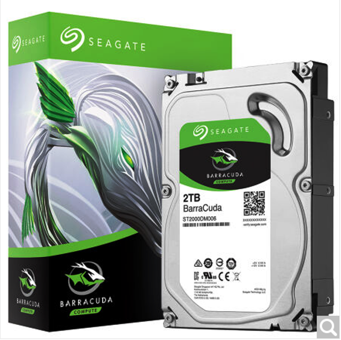 新酷鱼全新希捷 st2000dm006 2TB台式机械硬盘2t可监控双碟