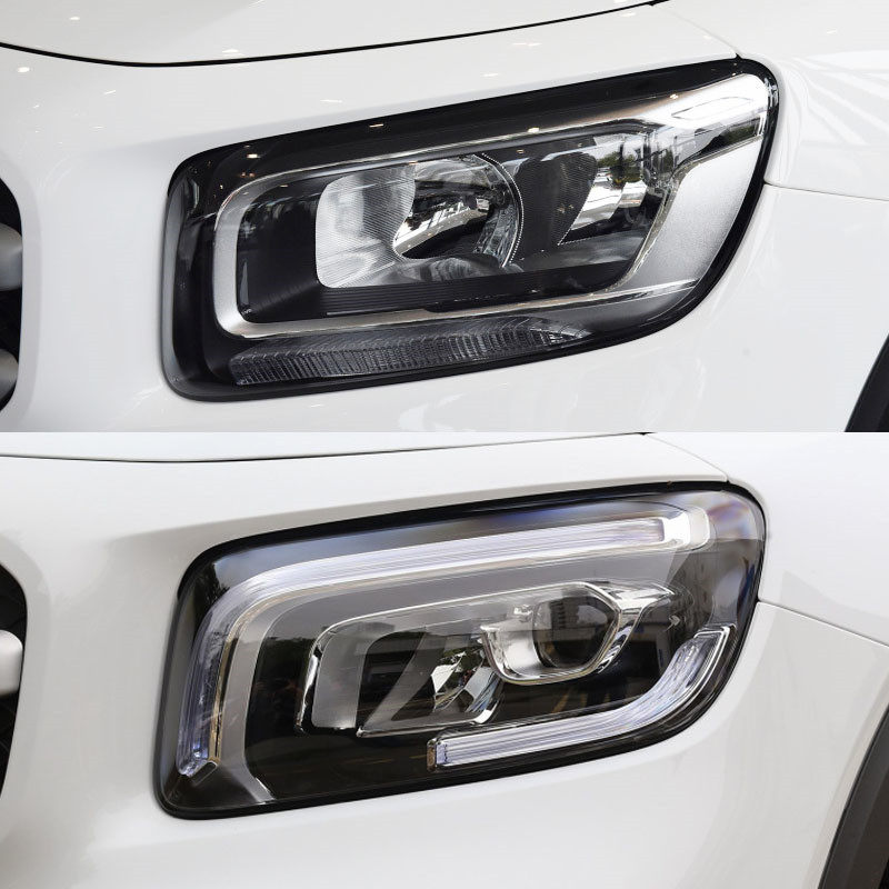메르세데스-벤츠 GLB 헤드라이트 커버에 적합 20-21 새로운 메르세데스-벤츠 GLB 헤드라이트 투명 램프 쉘 헤드라이트 마스크