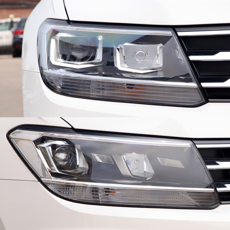 17-18 폭스바겐 TIGUAN L 헤드라이트 커버에 적합 TIGUAN 헤드라이트 투명 램프 커버 L 헤드라이트 하우징 마스크