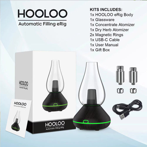 新款蓝牙音箱3合1过水玻璃水烟干烧HOOLOO eRig for wax dry herb