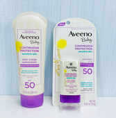 美国Aveeno艾惟诺宝宝婴幼儿童物理隔离面霜SPF50乳液便携棒