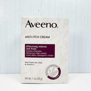 美国Aveeno艾维诺燕麦芦荟舒缓温和滋润保湿 霜小红盒28g