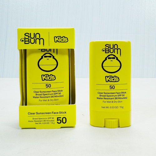 现货美国Sun Bum儿童面部低敏防水滋润海滩防晒棒SPF50成人可用