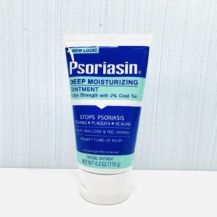 美国Psoriasin 2%煤焦油凝胶啫喱软膏高效保湿舒缓牛皮XUAN119g