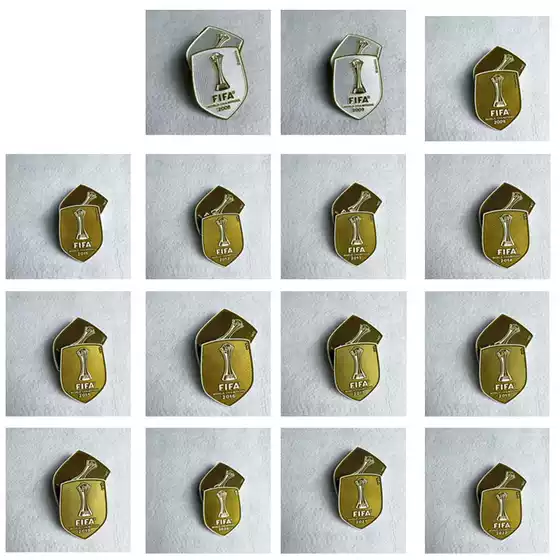 Club World Cup Corduroy Gold Club Shield Badge Fifa Championship Badge Jersey School Uniform Flocked Armband Armband