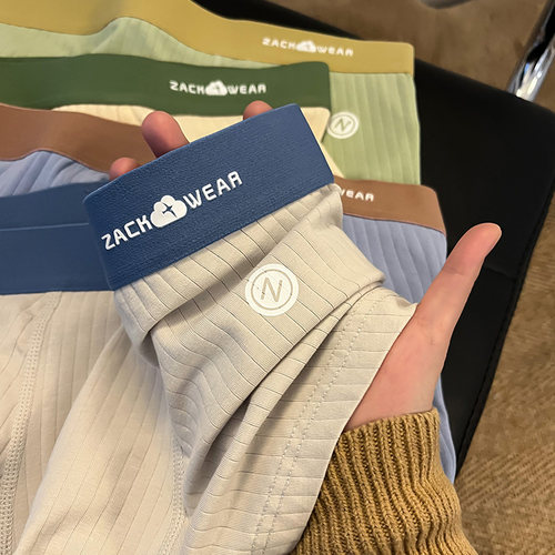 男士内裤条纹纯棉男生短裤