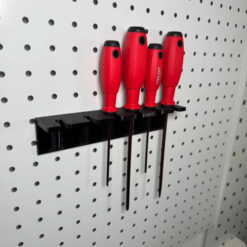 圆孔洞洞板配件 螺丝刀收纳支架 螺丝刀放置架五金工具置物架