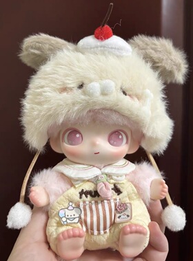 dimoo新生日记娃衣后自嘲熊holdoubear娃衣10cm换装斗篷头套