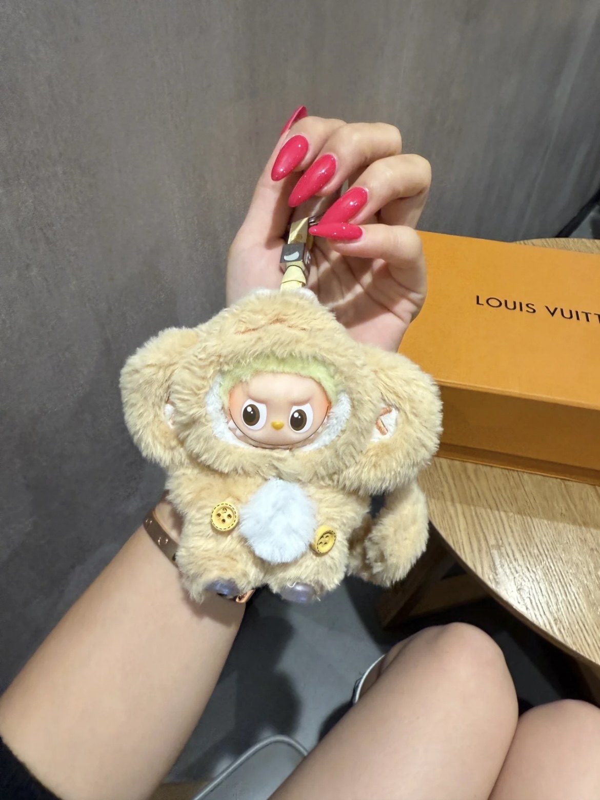 适用4代迷你版拉布布 可爱小猴毛绒娃衣mini版心底密码