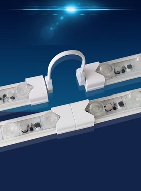 220vac侧发光灯条防水10000k冷白色温每米18灯1灯1瓦用于双面灯箱