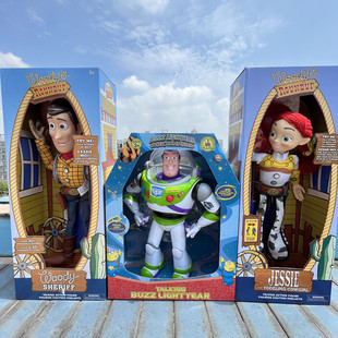 玩具总动员 巴斯光年说话发光胡迪警长牛仔翠丝弹簧狗牧羊女玩具