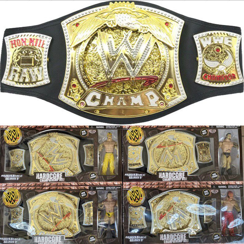散打拳王金腰带 美国摔跤wwe冠军腰带重量级拳击格斗比赛镀金腰带