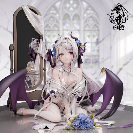 【定金】代购 白之恋歌 花嫁小奈 1/6 白栀工作室 手办雕像