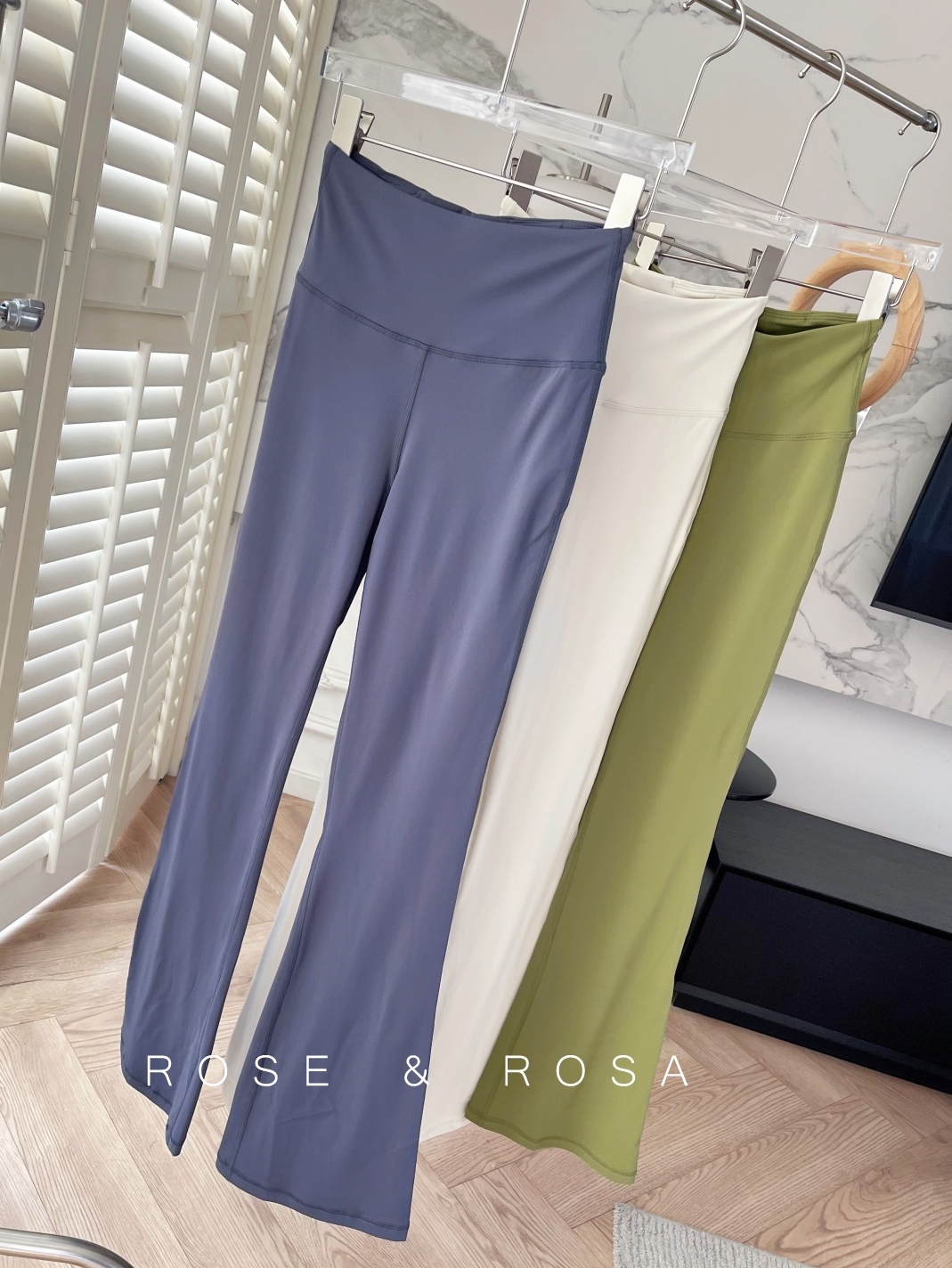 高级感瑜伽喇叭裤~健身裤女高腰收腹显瘦翘臀紧身微喇拖地长款