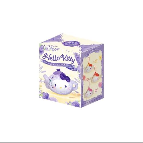 正版 HelloKitty花浮茶间系列搪胶毛绒盲盒手办包包挂饰少女心