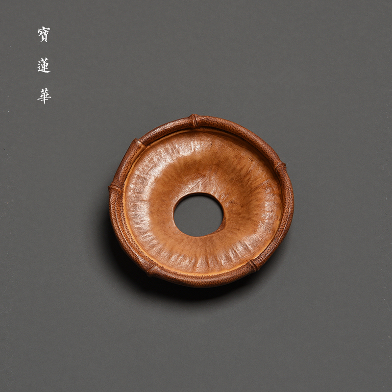 手工雕刻天然竹节投茶器