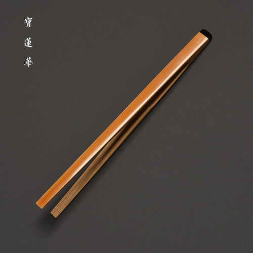 镶嵌仿岱头精磨玉竹茶夹茶杯夹子