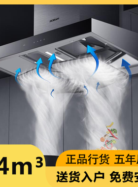 老板62A6KS+57B1K欧式变频双腔大吸力油烟机24风量5.0kW烟灶套餐