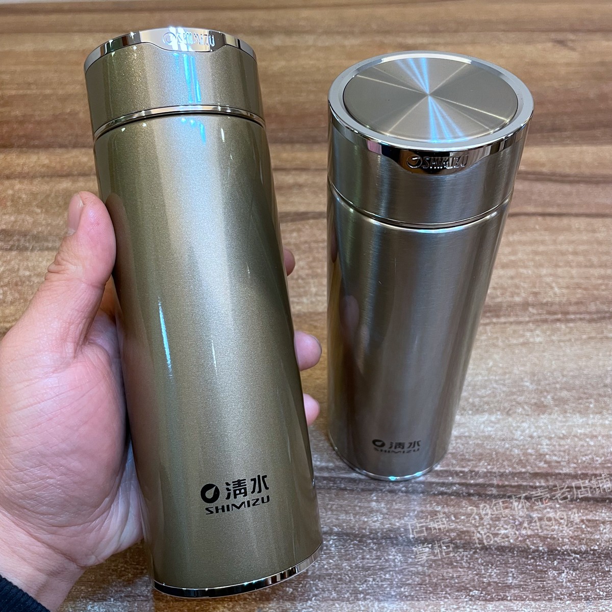 清水高真空保温杯简约商务整体设计棱角分明做工精细316不锈钢
