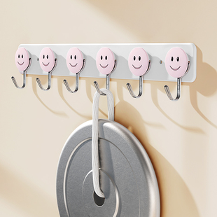 钥匙挂钩连排钥匙收纳挂钩一排可爱卧室厨房粘钩长条挂勾长排无痕