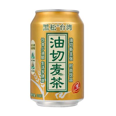 黑松油切麦茶310mlX12罐装