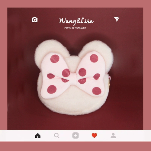 Qingcang New Bow Little Mouse Chain Bag