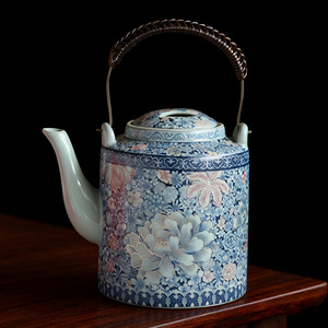 汝窑提梁壶大号泡茶器