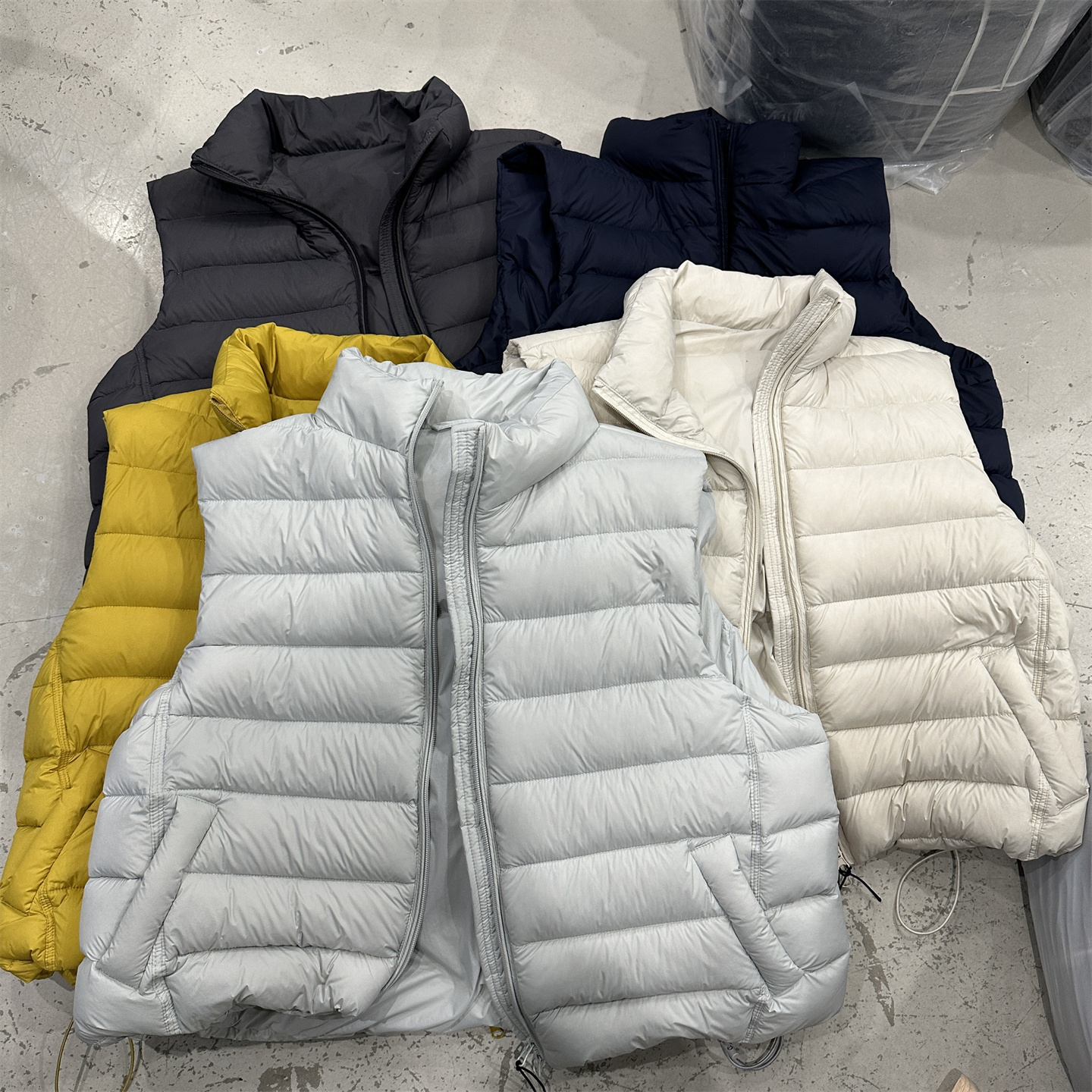 巨软糯立领排骨羽绒马夹女冬