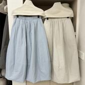 奶fufu软糯泡芙棉裙冬季 新品 甜美温柔小姐姐花苞半身裙别致小黑裙