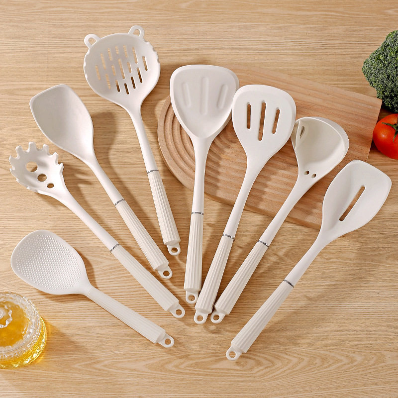 2025新品硅胶手柄硅胶厨具套装不粘锅锅炒菜铲子家用锅铲汤勺饭勺,厨房/烹饪用具,锅铲,淘宝优惠券,粉丝福利购,淘宝优惠卷