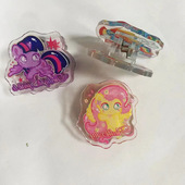 卡通便签可爱亚克力小马宝莉pp双面夹高颜值试卷学生文件夹