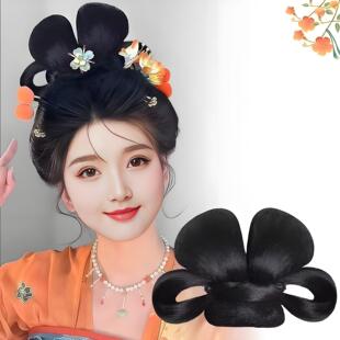 古装汉服女假发包一体式软底发髻古风造型装扮垫发包厂家产品现货