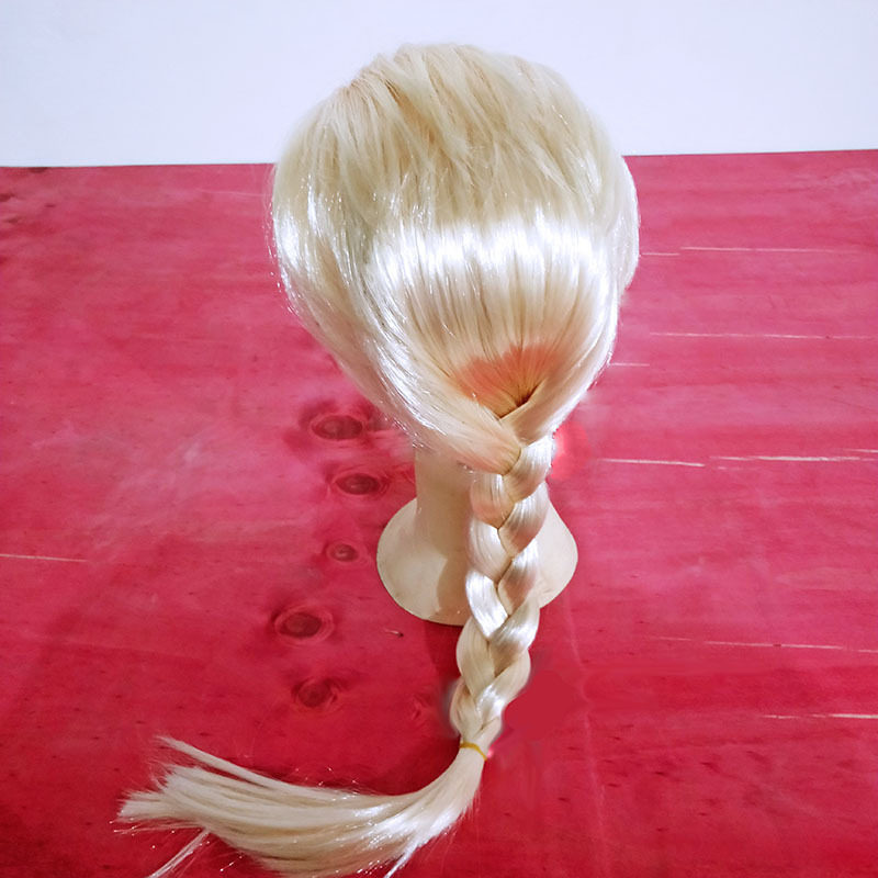 动漫cosplay 冰雪奇缘Elas艾莎公主造型假发辫子欧美时尚儿童派对