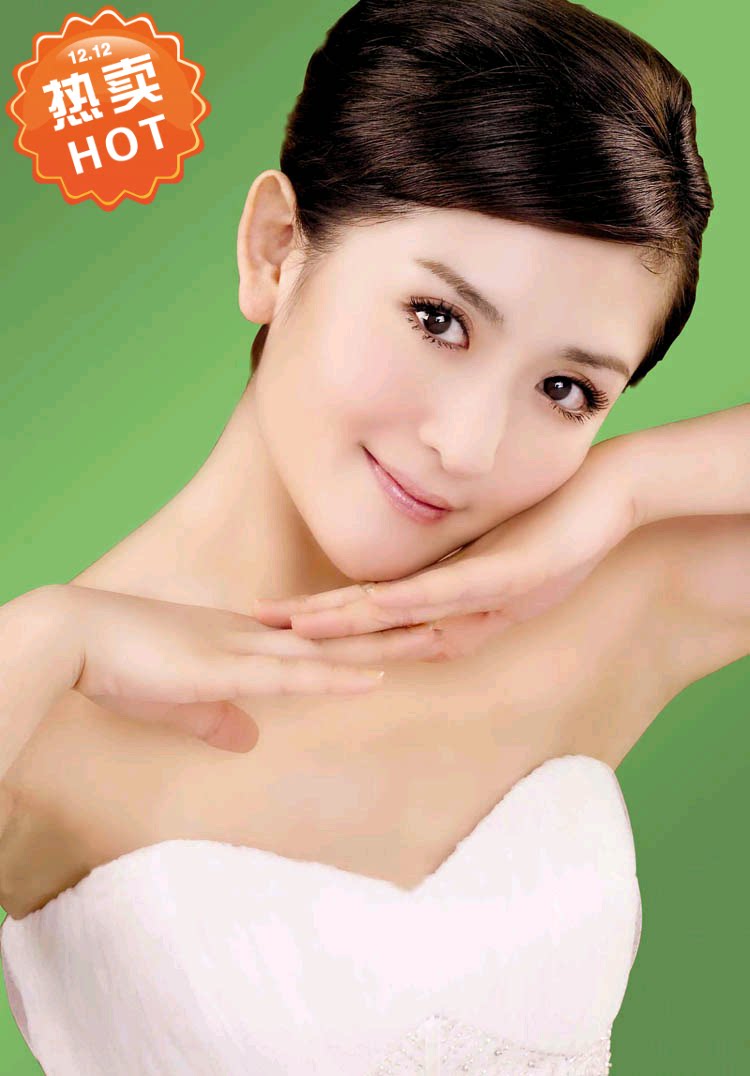 现代装饰画 谢娜美图女明星主持人 写真照片艺术清纯靓丽室内贴画