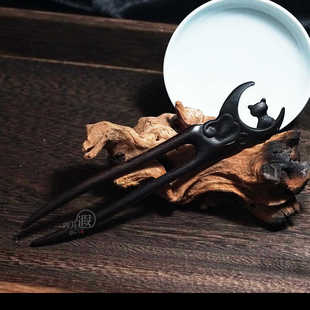 月亮上的猫咪 四月遐u型发簪日常通勤簪子盘发丸子头可爱双钗