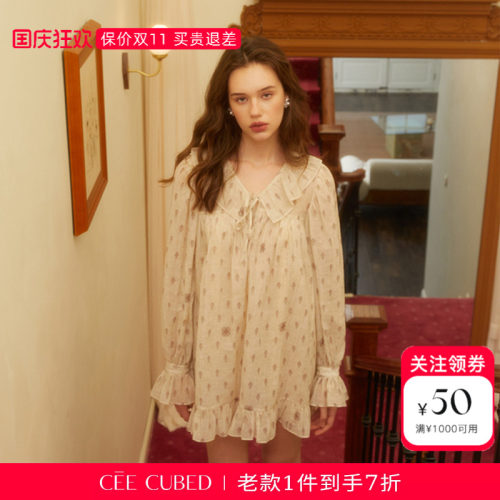 CEECUBED泡泡袖娃娃裙连衣裙